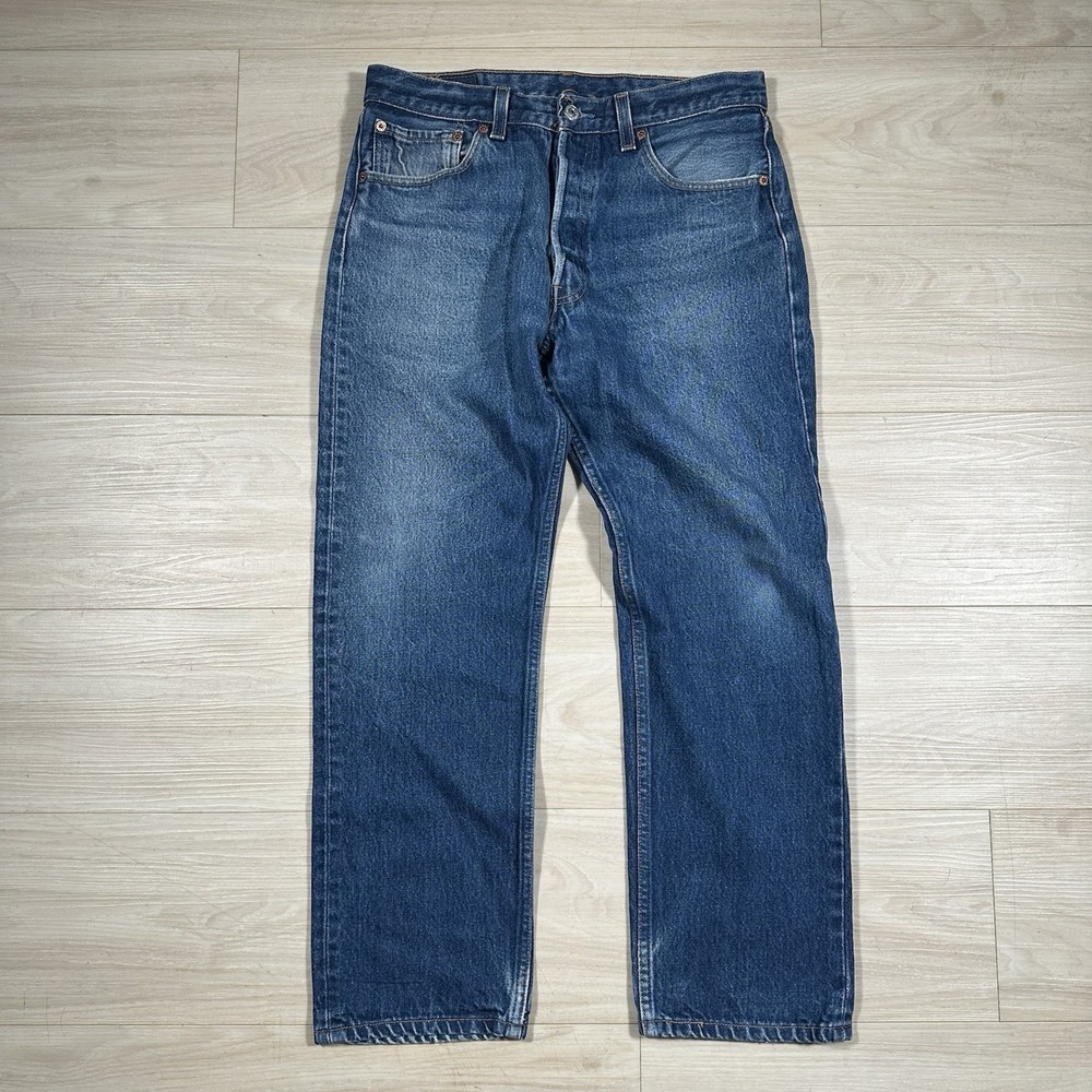 Vintage‎ Levi's 501XX Jeans Mens 33x30 (FITS 31 x 27) Blue Faded Made USA Clean